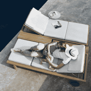 <h1><span>Lit de piscine </span>Tribù Vis à vis </h1>