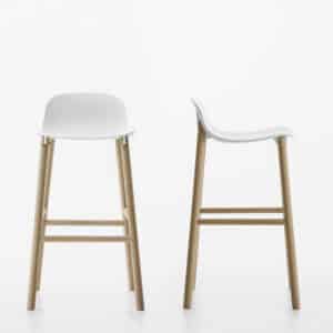 <h1><span>tabouret de bar  </span>Kristalia sharky tabouret pieds bois</h1>