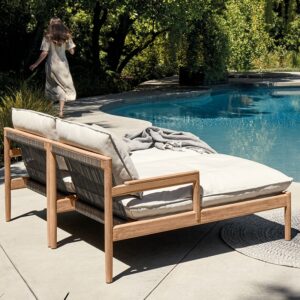 <h1><span>Lit de piscine </span>Gloster Saranac</h1>